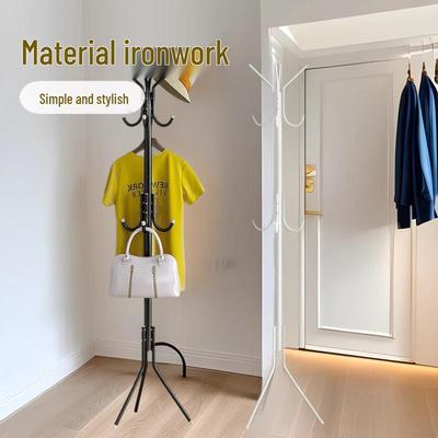 Minimalist Wrought Iron Floor-Standing Coat Rack - Creative Cross-Border Design