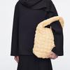 COS Solid Color Fashion Versatile Fabric Cloud Bag Mini Shoulder Tote Women Bags Yellow 1267916003