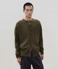 LEIRE Mild Cashmere-Like Round Cardigan [Khaki]