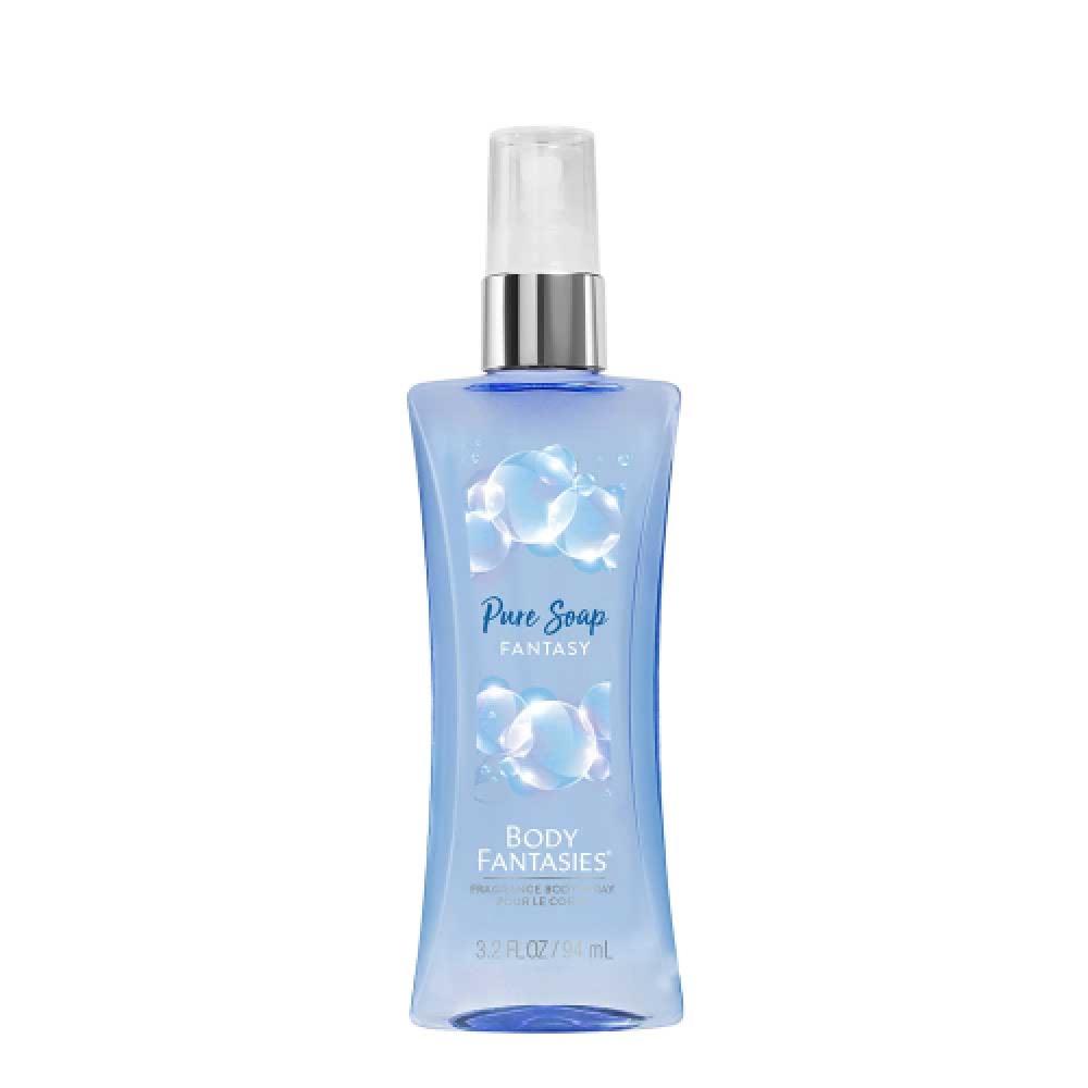 Body Fantasies Pure Soap Body Spray 94ml FREE