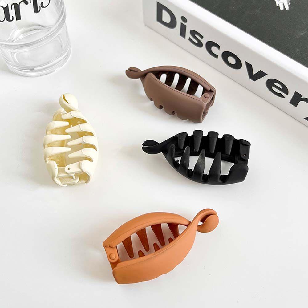 Vertical Clip Solid Color Wome Hair Claw Korean Style Hair Clip Headwear Banana Clip Girls Hairpin