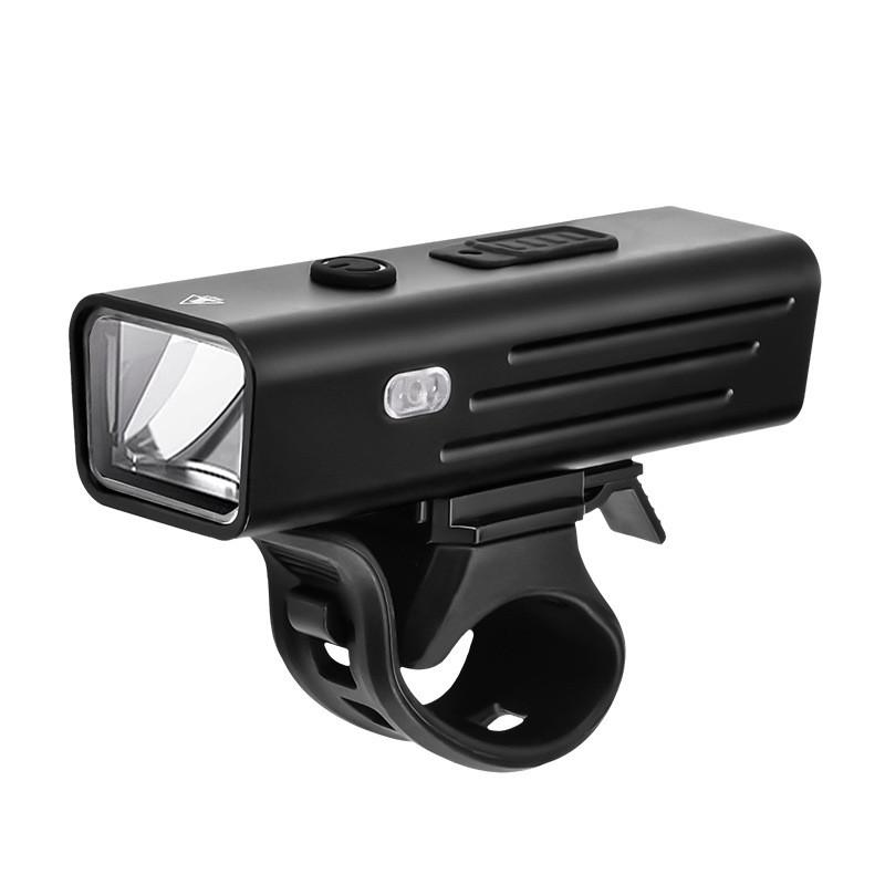 

Bicycle Light Usb Rechargeable Led Front Lamp For Night Riding Outdoor Cycling Gear Black