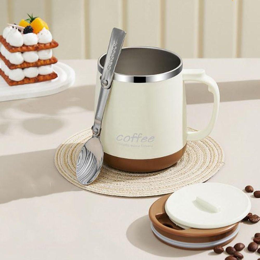 Double-layer Stainless Steel Coffee Mug Large Capacity Insulated Drinking Cup Water Cups  for Home