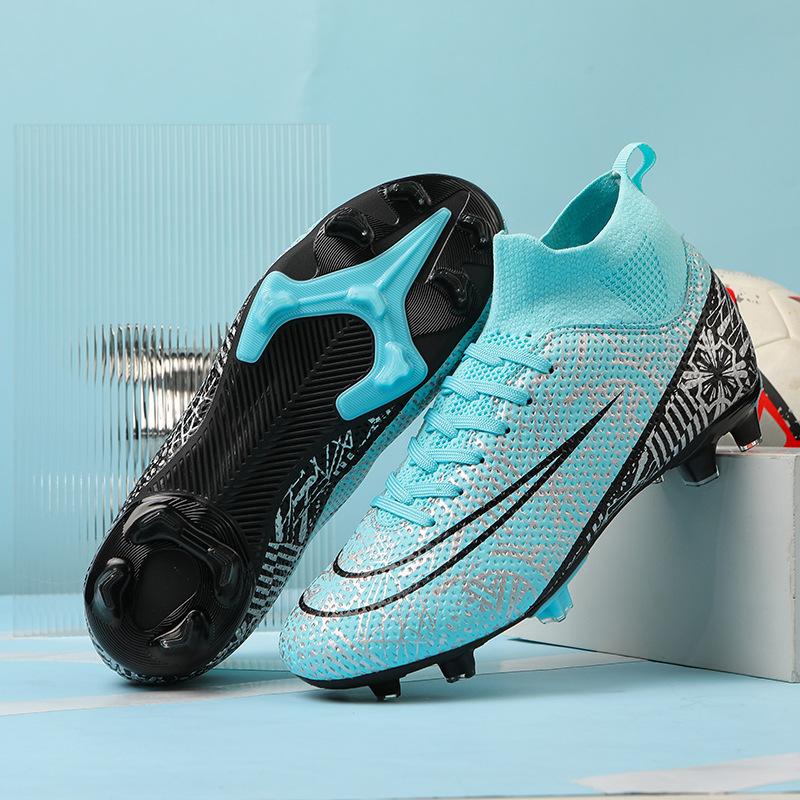 High-top Football Shoes, Men's and Women's Adult AG Long Nails, Young and Young Broken Nails, Professional Football Game Sports Shoes