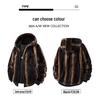 Men's European-Size Cotton-Padded Mink Velvet Winter Coat—Warm, Thick, Imitation Fur Jacket