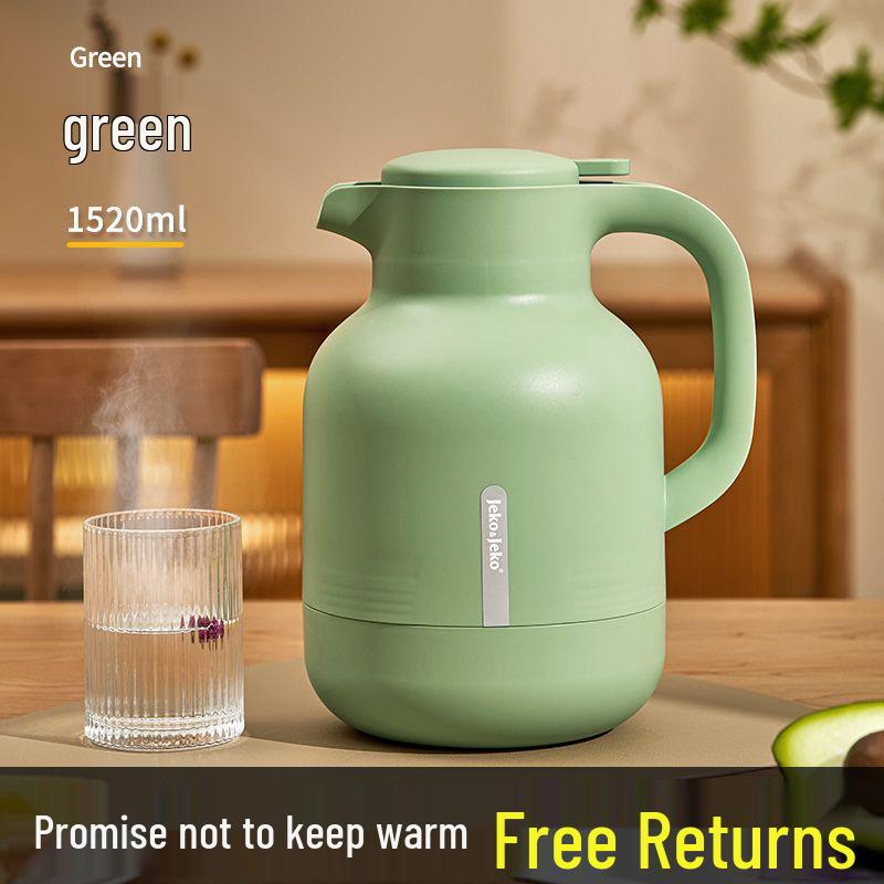 Large Capacity Electric Kettle with Insulated Glass Inner Liner - 48-Hour Thermal Flask for Dorms and Homes