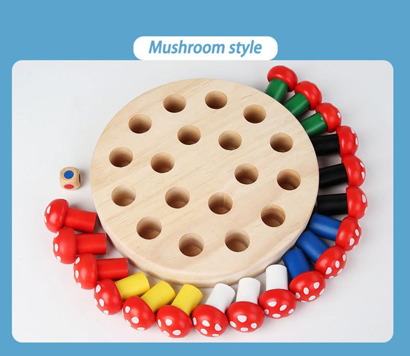 Kids Montessori Sensory Toys Wooden Memory Chess Educational Game Mindfulness Training Parent-child Interaction Parish Material