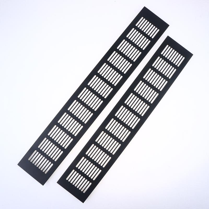 1 Stück Haushalt Lüftungsgitter Wandlüftungsabdeckung Schrankteile 50/60/80mm*150-500mm Aluminium für Schrank DIY Zubehör