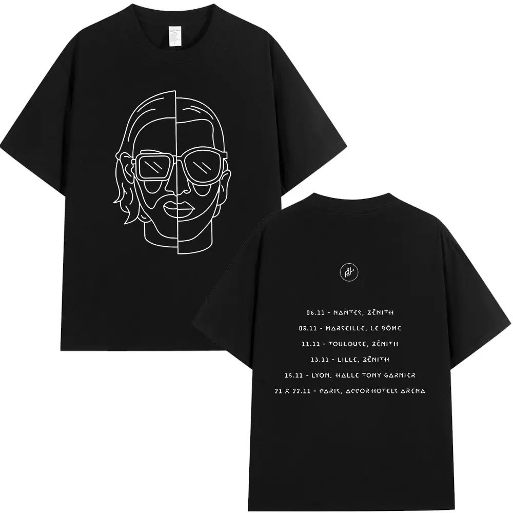 PNL Album Cantante Rap Francese Modello Stampato T-shirt Le Monde Chico T-shirt Estiva Hip Hop Moda Casual Street Wear Unisex