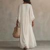 Bohemian Lace Patchwork Chiffon Dress - Western Style Hot Item