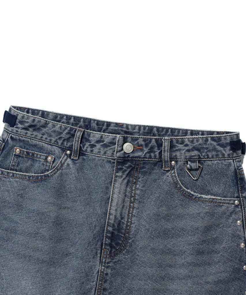 East Coast Washed Stud Denim Skirt_Blue(Ik2Effd190A)