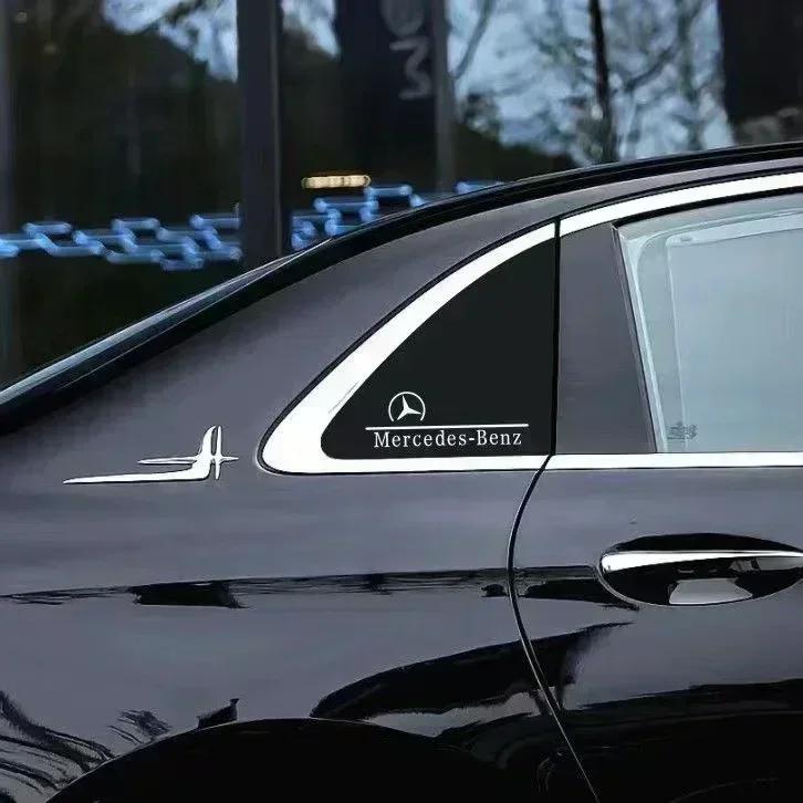 2pcs Car Window Body Trunk Decoration Badge Auto Accessories Sticker For Mercedes Benz W212 W204 W211W168 W213 W205 W210 W108