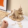 DIY Villa 3D Wooden Model Kit Light Castle Puzzles Assembly Toy Kid Adult Model Kits Christmas Decoration Children's Day Gift