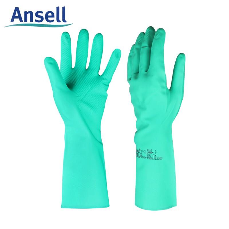 Ansell 37-176 Chemical Resistant Nitrile Gloves 9 (L)
