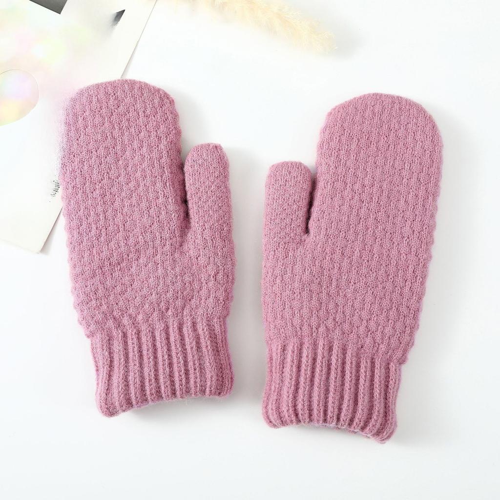 Novas luvas de inverno com veludo e acolchoamento extra para ciclismo, que mantêm os braços aquecidos e protegidos do frio. Luvas de lã tricotada.