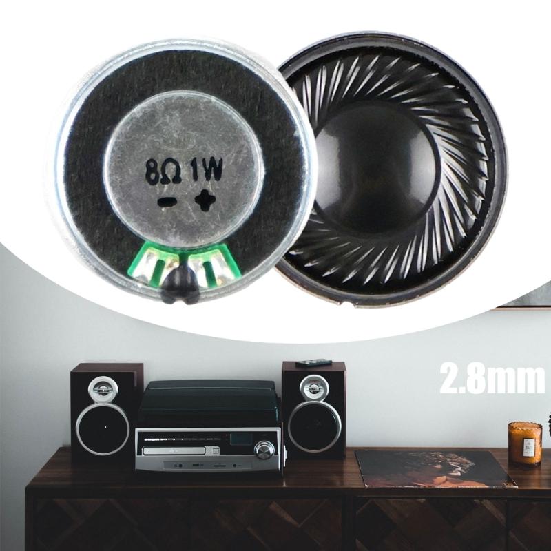 1W 28mm Speakers Diameter 8Ohm Internal Small Magnet Speakers Loudspeaker Set For Auditory Projects 2PCS