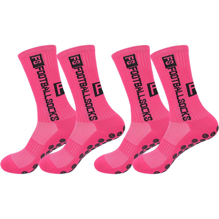 2Pairs Grip Socks Designed for Men and Women  Football Basketball Baseball Rugby Soccer Exercise Athletic Socks