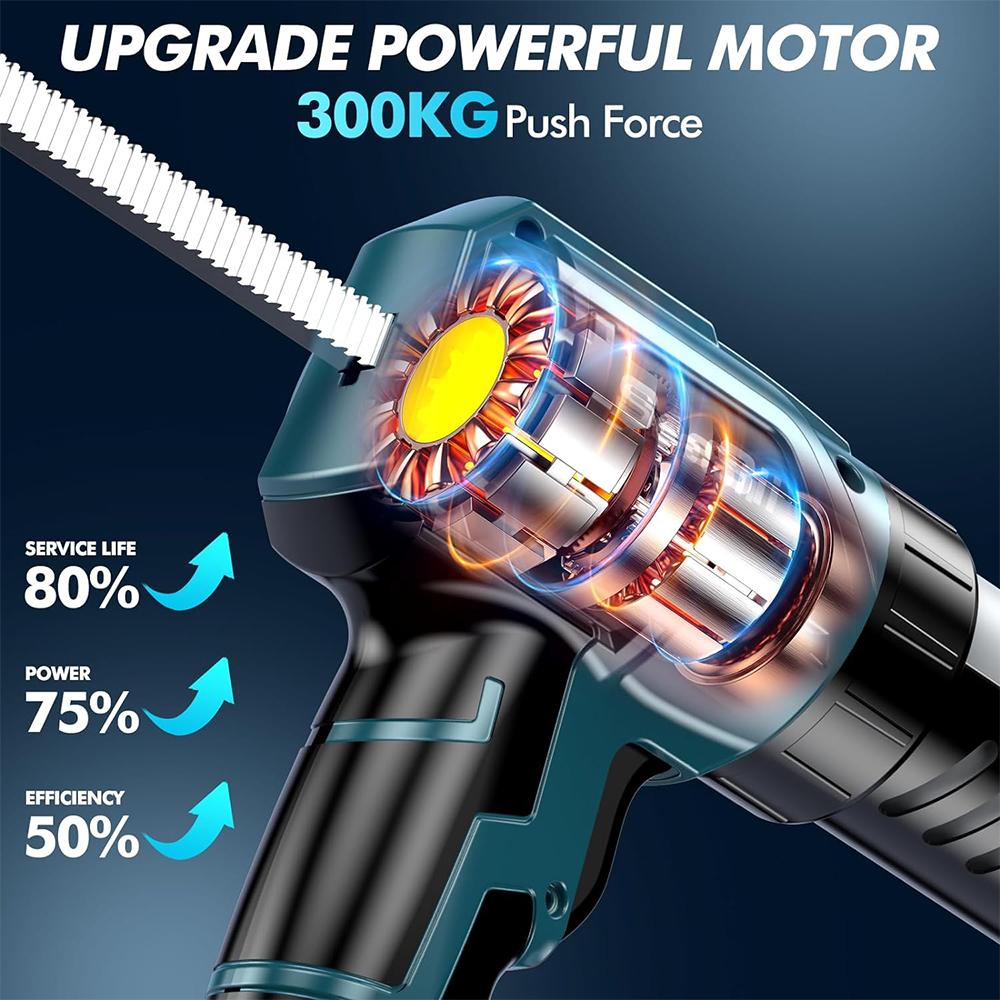 SEESII Electric Caulking Gun Cordless Cement Glass Adhesive Glue Seal Sealant Tool Wireless Glass Glue Gun for Filling Sealing