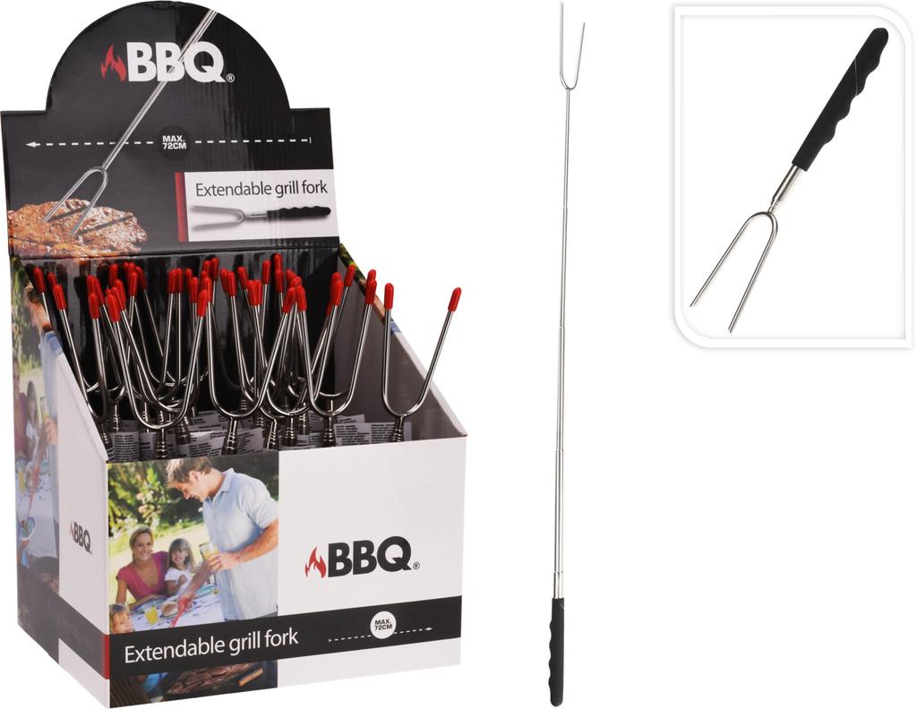 Telescopic Barbecue Fork, 72 Cm