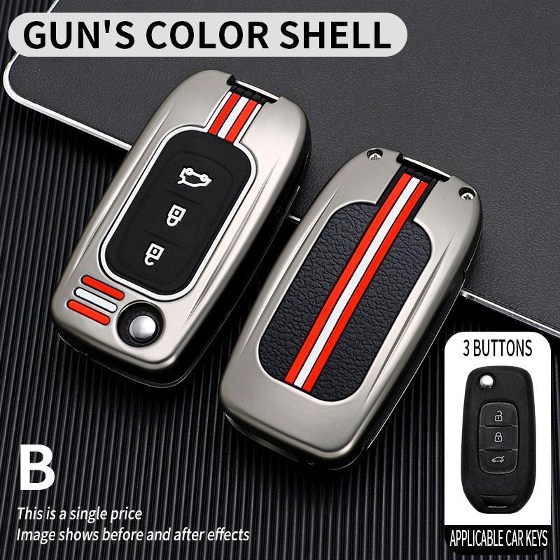 Metal Car Key Cover Fob Case Shell for Renault Megane Espace Kadjar Talisman Captur Koleos Arkana Clio Grand Scenic Sandero