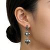 Romance Silver Tone Heart Earrings Versatile Accessory That Complements Any Outfit From Day To Night