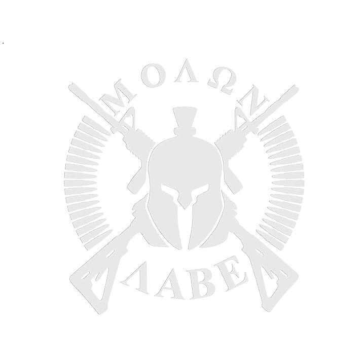 

Наклейка Molon Labe для автомобилей, грузовиков, внедорожников, окон, ноутбуков и чашек белый