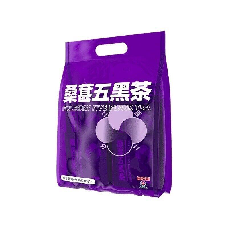 Saquinho de chá de amoreira, chá de seda de milho, chá de feijão vermelho e semente de coix, preparação de chá saudável