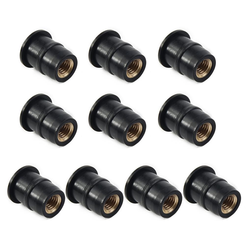 Nuts Vibration Damper Mounting For Bodywork ATV Applications 10PCS Set