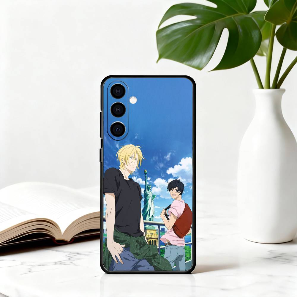 B-BANANA A-Ash L-Lynx F-FISH-es Phone Case For Samsung Galaxy A73,A72,A71,A70,A53,A52,A51,Others Soft Black Cover