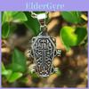 Collier Pendentif Crâne Géométrique Style Sombre Croix Cercueil Avec Chaîne O Multicouche Pour Hommes Et Femmes