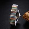 Bohemia Elastic Strap Watch for Seiko: Easy-to-Read Arabic Numerals, Analog Quartz Movement, Waterproof, Stylish, Unisex, Floral Print, Elastic Strap,