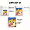 Vintage Sweetheart/Pin-up 2D Flat Pattern Flannel Blanket High quality All Seasons Warmth and Comfort Perfect for Christmas Gifts.MMT0918230