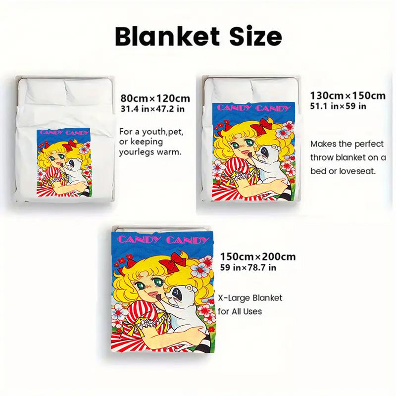 Vintage Sweetheart/Pin-up 2D Flat Pattern Flannel Blanket High quality All Seasons Warmth and Comfort Perfect for Christmas Gifts.MMT0918230