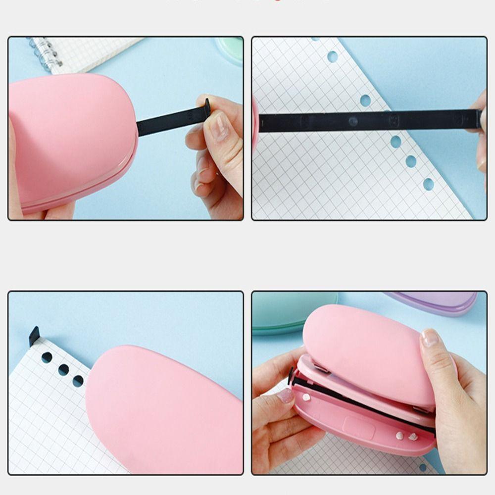 Perforatrice Manuelle à 2 Trous pour Papier Double Trou Outil de Perforation Portable pour Bricolage