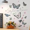 Butterfly Wall Stickers For Living Room Bedroom Decoration Kids Girls Decals Home Background Paper PVC Murals