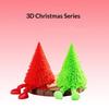 3D Printed Xmas Tree Figurine Movable Joints Eco Friendly Multi Colors for Christmas Party Table Decor Creative Holiday Gift