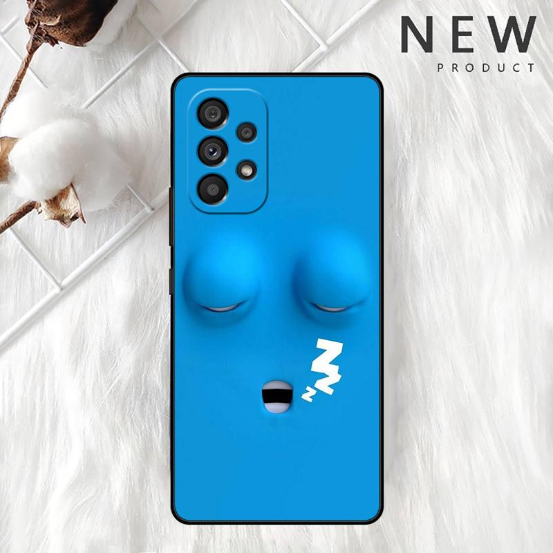 Cute Cartoons Funy Face Case For Samsung Galaxy A54 A52 A14 5G A53 A12 A13 A71 A23 A34 A33 A21s Phone Cover