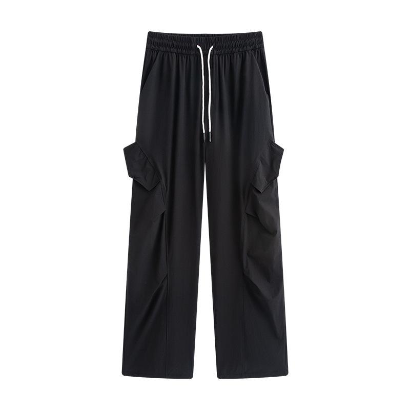 Quick-drying Overalls Women's Pants New Summer Charging Small Wide-leg Ice Silk Thin Mountaineering Sweatpants