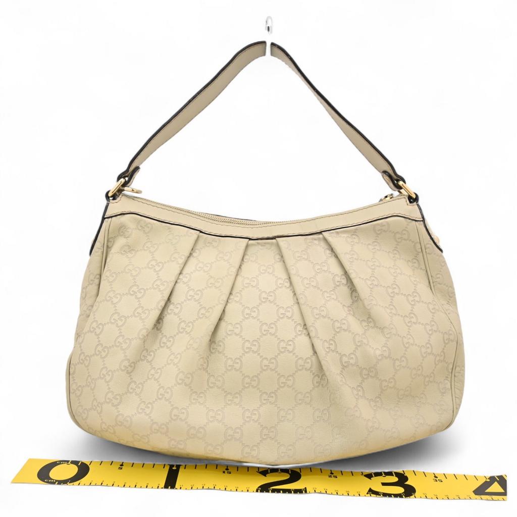 Auth Gucci Sukey One Shoulder Bag Light Greige gu9131ll