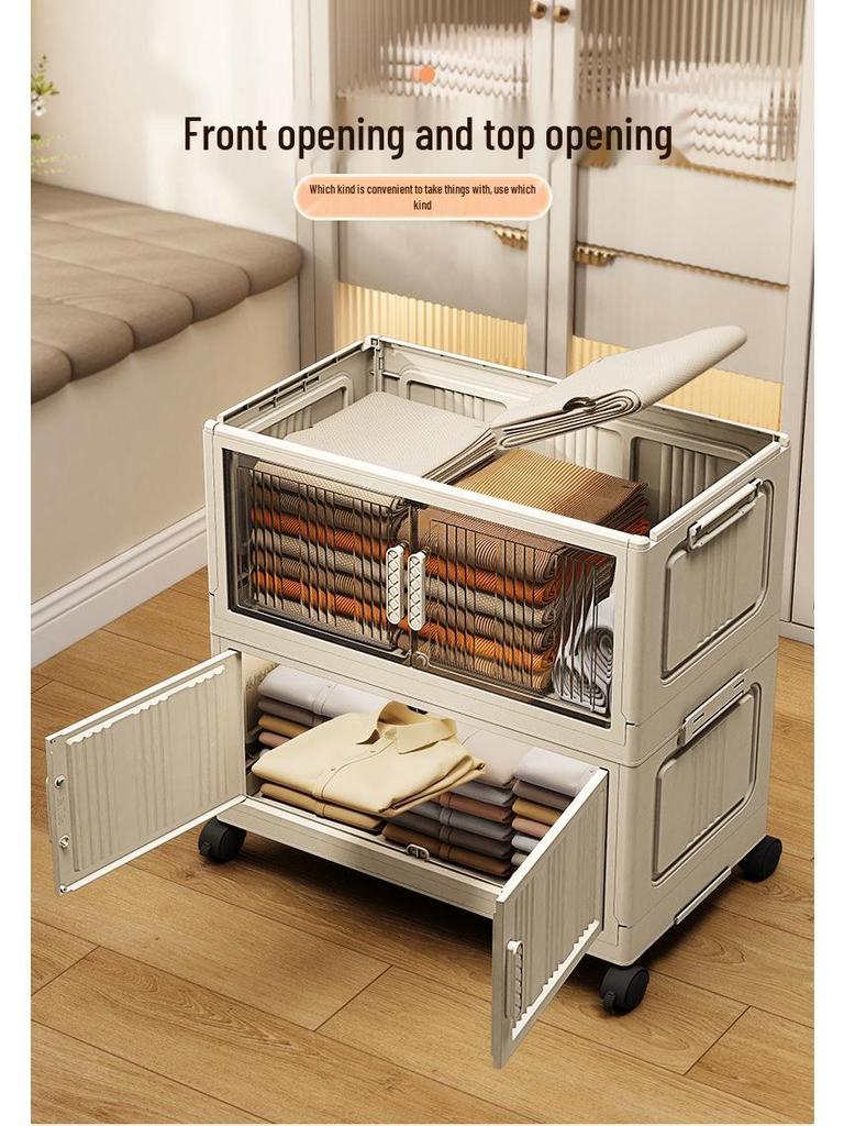 Thickened Foldable Multilayer Plastic Baby Wardrobe and Clothes Storage Cabinet