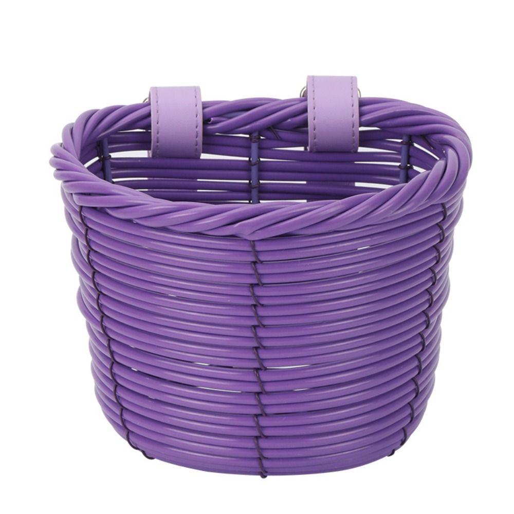 7 Styles Front Handle Carrier Plastic Children's Bicycle Scooter Basket