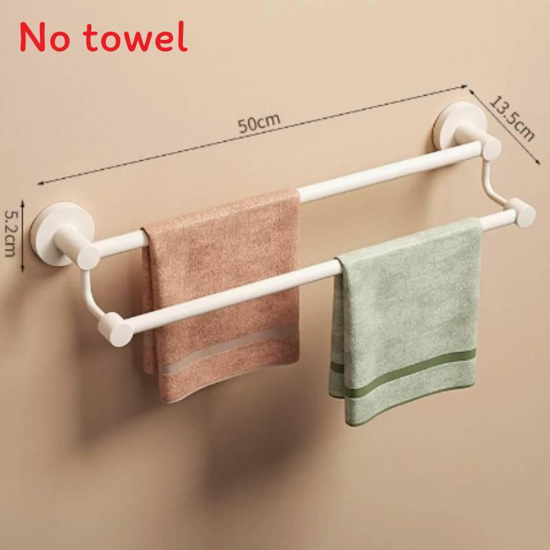 Modern Stainless Steel Double Towel Bar With Load Capacity For Bathroom Storage