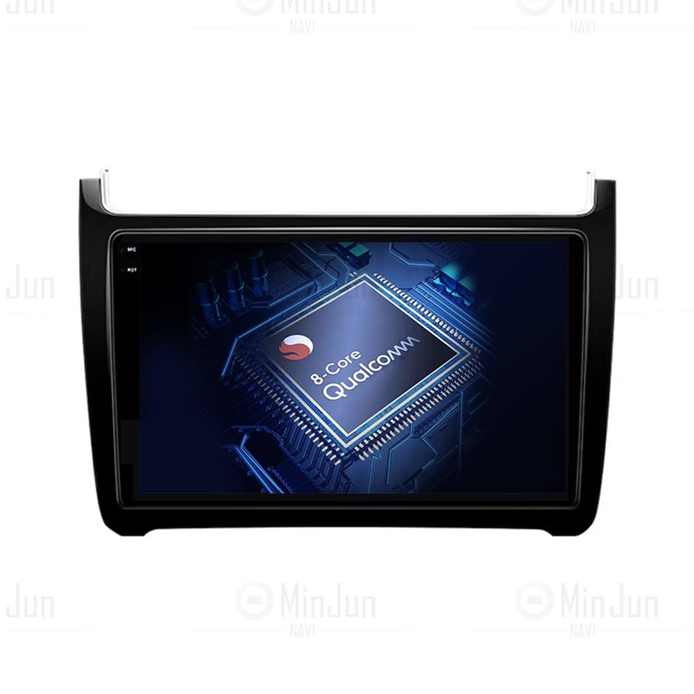 Car Radio Qualcomm Multimedia For VW Volkswagen POLO 5 2008 - 2017 Vento Wireless Carplay Android 14 Auto Car Radio Stereo