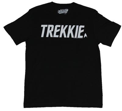 Star Trek Adult T-Shirt White Printed Trekkie Word Pic Medium