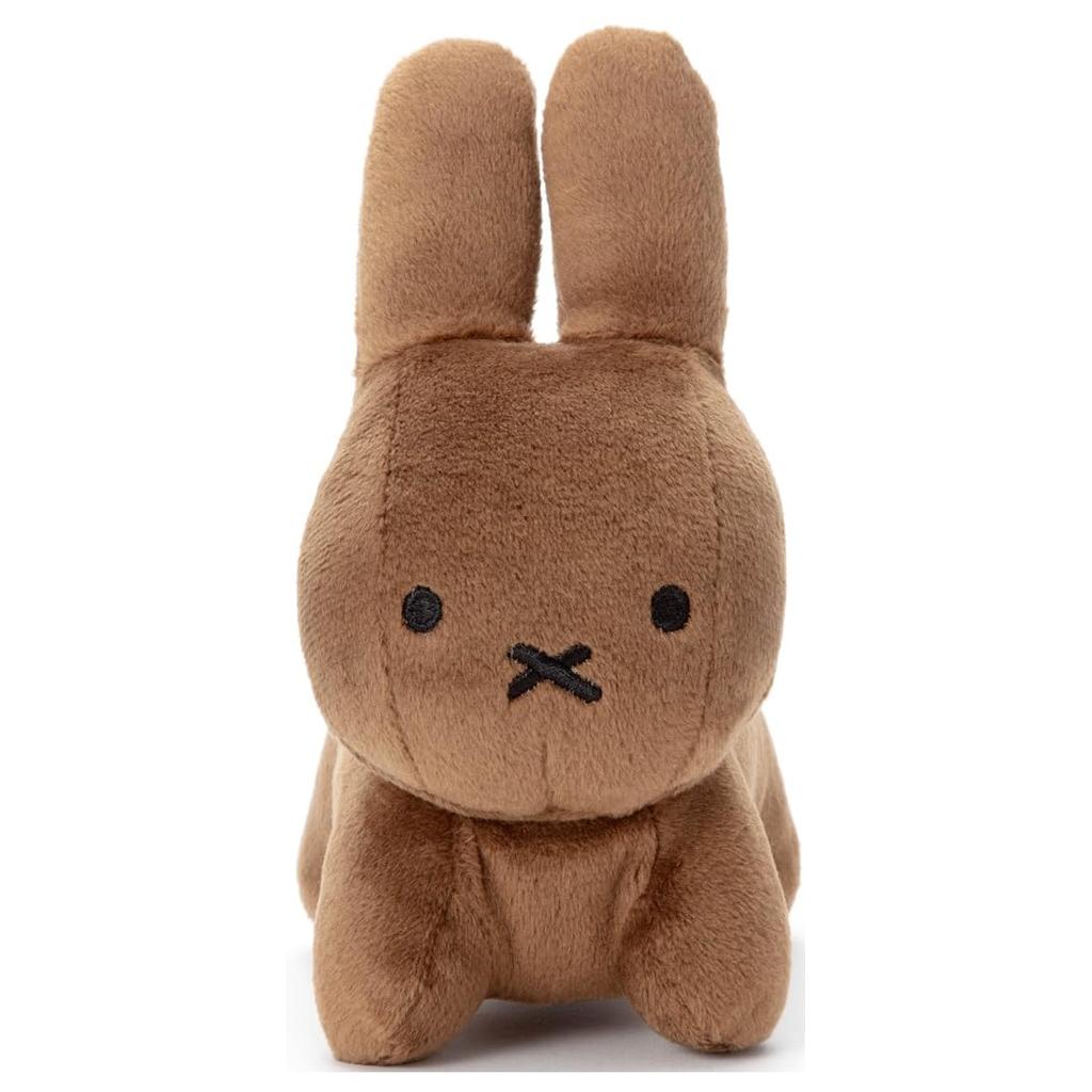 Bruna Washable Beans Collection Rabbit (Brown) Plush Toy, Approximately 15cm Tall
