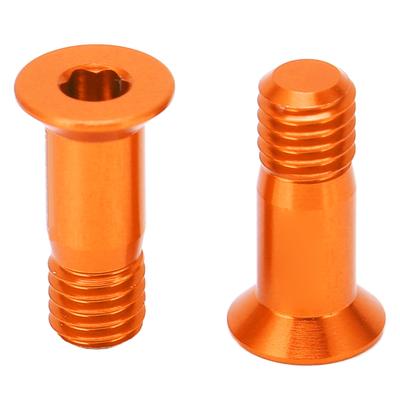2 Pcs Bicycle Screw Aluminum Alloy Rear Derailleur Sprocket Fixing Screw Bicycle Modification
