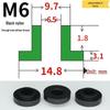 T-förmige Nylon-Dichtungsscheibe M3-M35 Gewinde Isolierabstandshalter