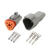 DT 2-Pin Waterproof Automotive Wiring Harness Plug DEUTSCH DT04-2P/DT06-2S Connector