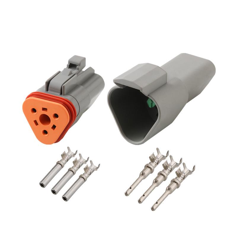 DT 2-Pin Waterproof Automotive Wiring Harness Plug DEUTSCH DT04-2P/DT06-2S Connector