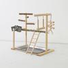 Parrot Play Gym Perch Gym With Tray And Cups Bird Perches Exercise Play Gym Bird Toys For Cockatiel Parakeet